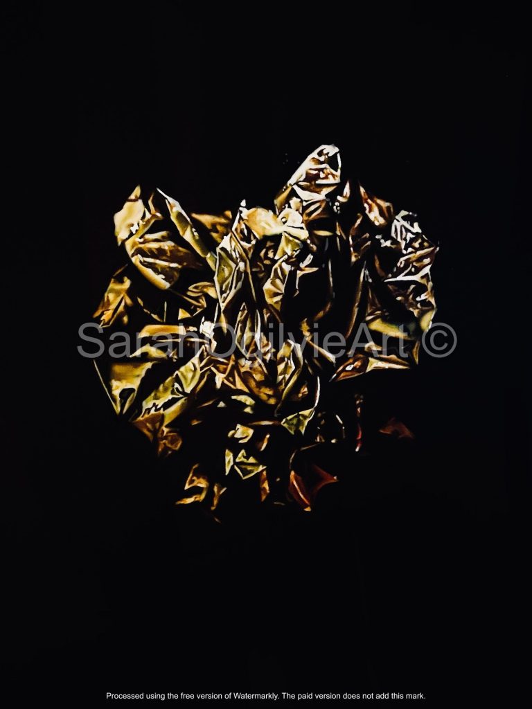 'Gold Star Balloon 3' oil on panel, 100x100cm- Available for purchase